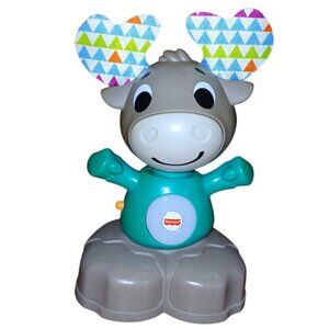 Fisher Price Linkimals Moose Talking Musical Interactive Lights Sounds Toy Works